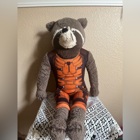 Marvel Guardians of the Galaxy Rocket the Racoon Large Plush Stuffed Animal 25” - Picture 1 of 6